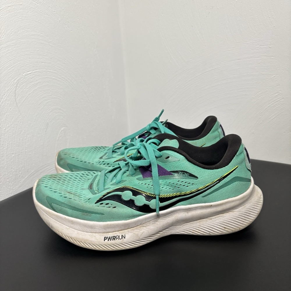 Saucony Ride 15 Cool‎ Mint/White Size 7.5 Women's Athletic Running Shoes